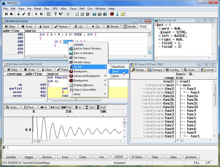 TRACE32 Front-End